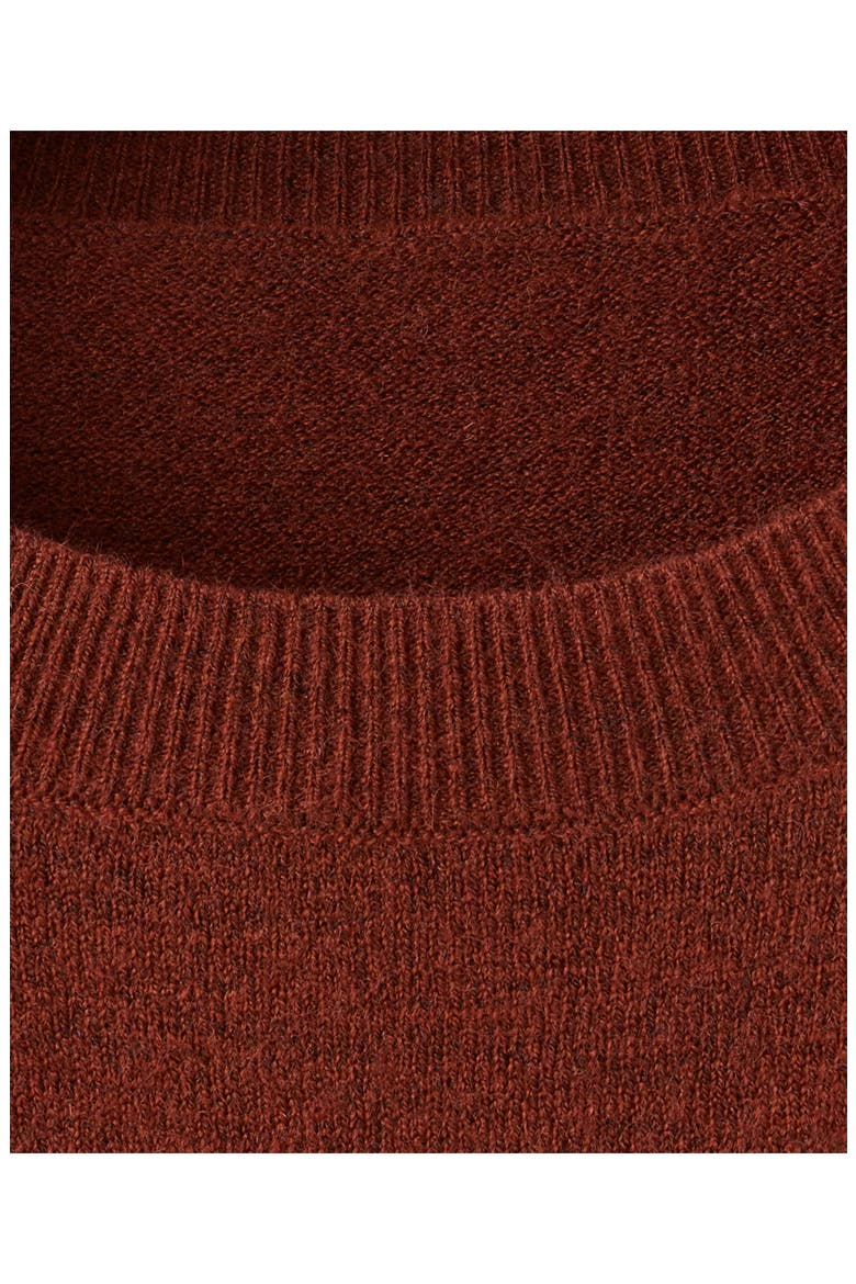 Oversize Crewneck Sweater, Alternate, color, RUSSET