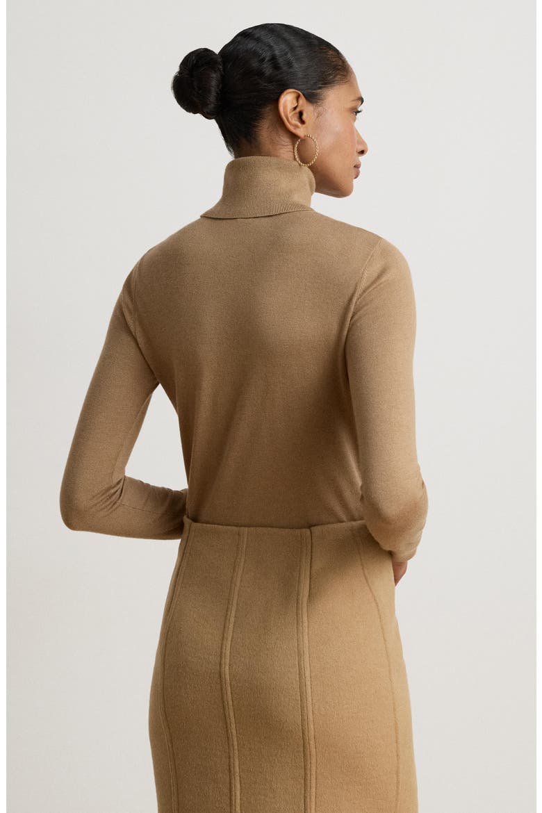 Turtleneck Sweater, Alternate, color, CAMEL BEIGE