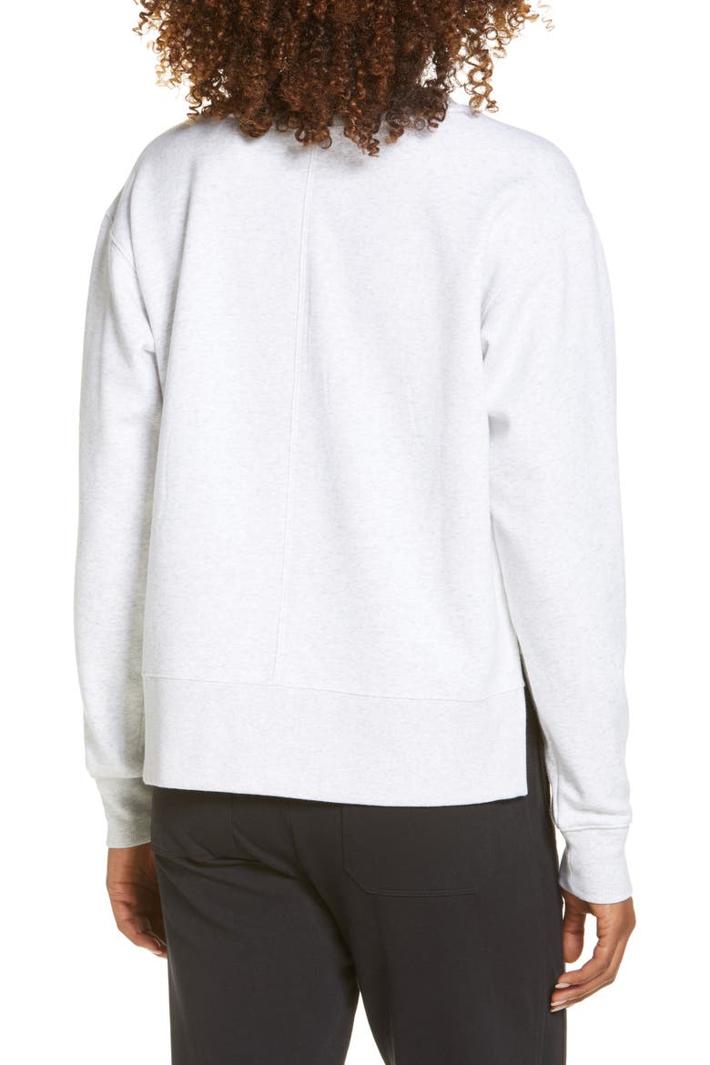 Nola Amazing Fleece Sweatshirt, Alternate, color, IVORY DOVE HEATHER