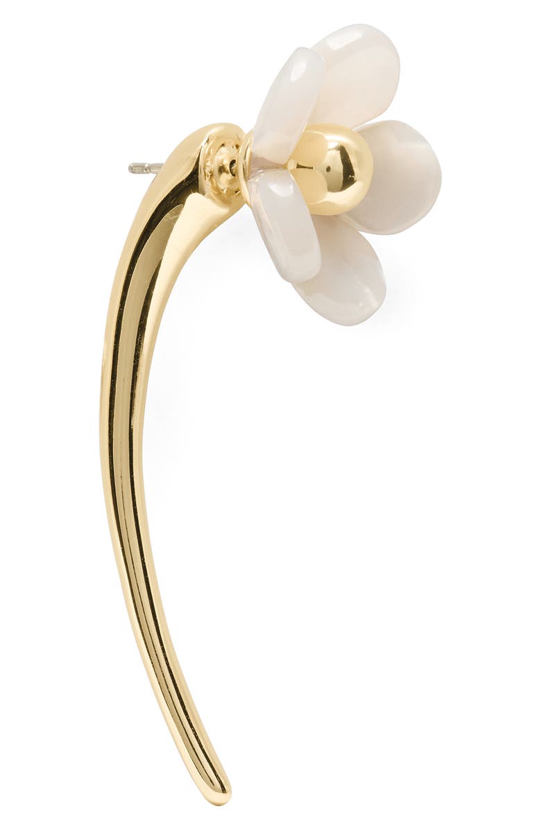 Kate Spade New York summer daze flower statement jacket earrings, Alternate, color, 