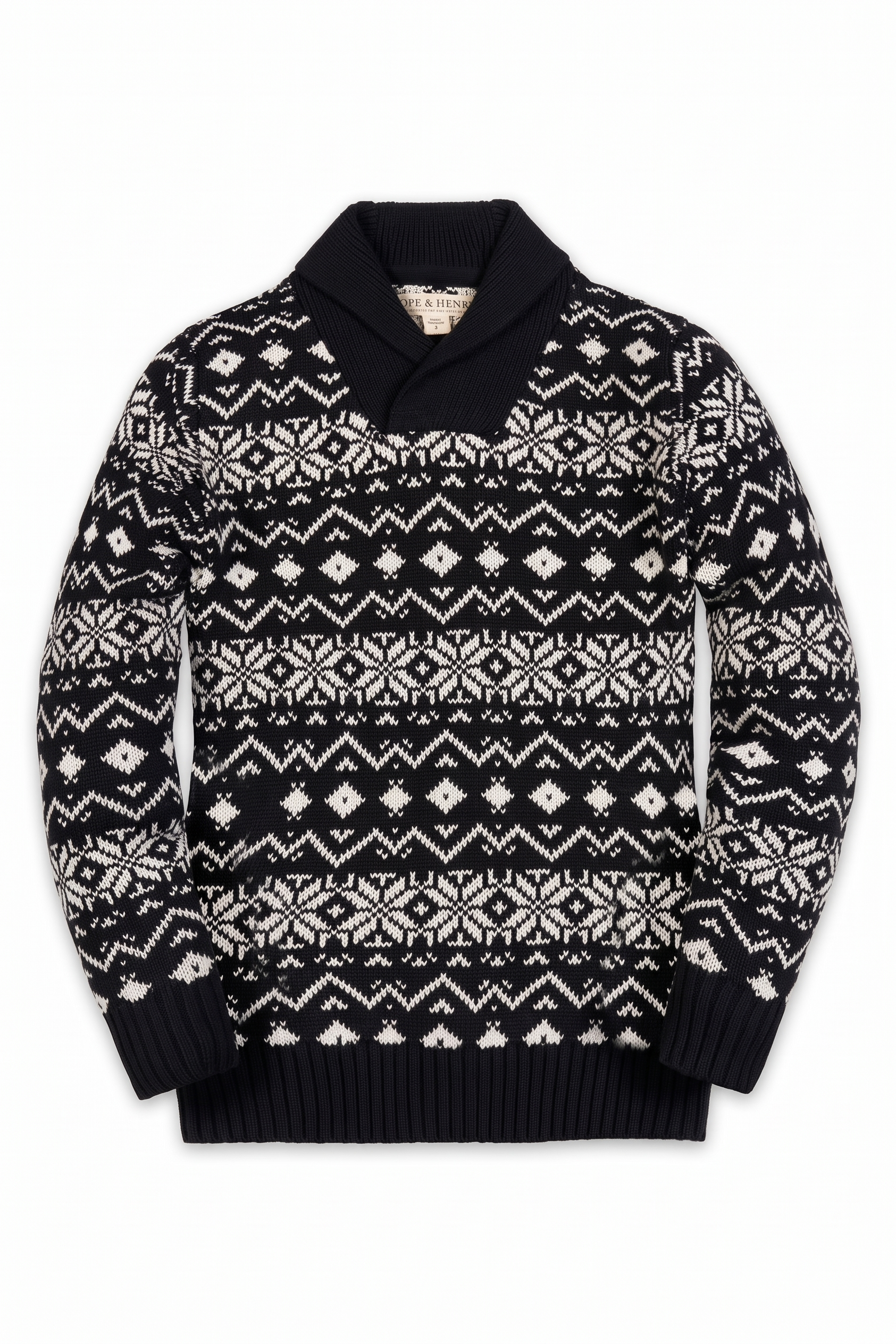 selected Black and White Fair Isle