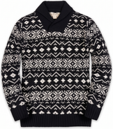 Hope & Henry Kids' Organic Shawl Collar Sweater
