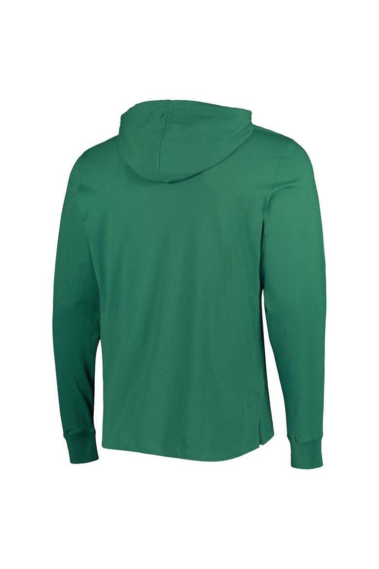 Men's '47 Green Green Bay Packers Field Franklin Hooded Long Sleeve T-Shirt, Alternate, color, Green
