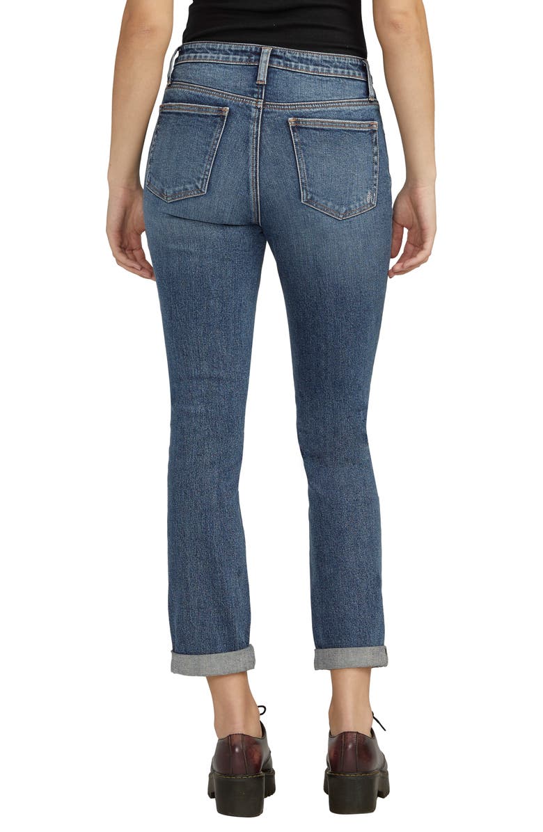 Silver Jeans Co. Beau High Waist Slim Boyfriend Jeans, Alternate, color, 