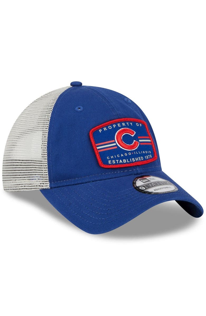 New Era Men's New Era Royal Chicago Cubs Property Trucker 9TWENTY Snapback Hat, Alternate, color, Royal
