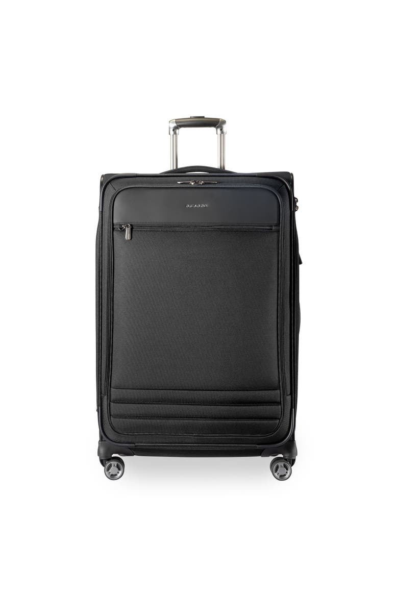 Ashbury Softside Luggage, Expandable Suitcase, Lightweight Sustainable rPET Travel Bag with TSA Lock & Dual Spinner Wheels, 28-inch Large Check-in, Main, color, Black