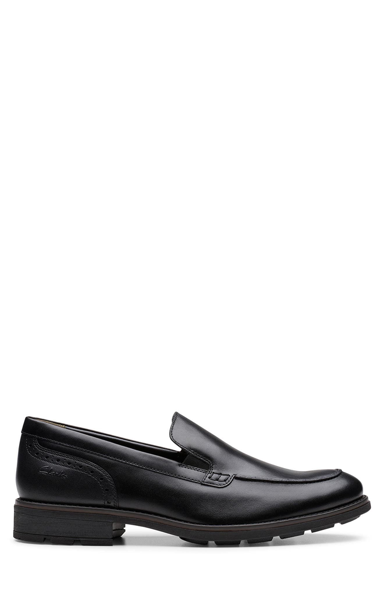 Emmet Flexway Loafer, Alternate, color, BLACK SMOOTH
