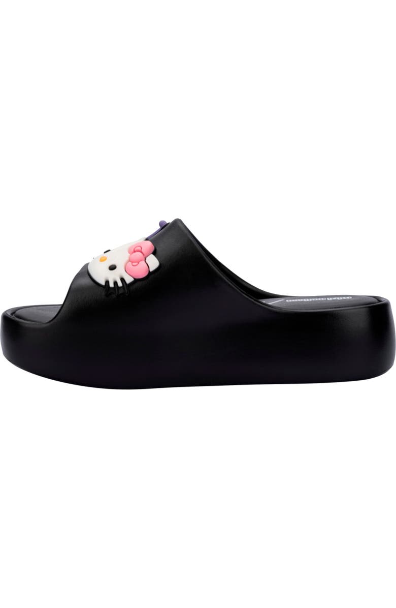 Mini Melissa x Sanrio Kids' Free Platform Slide Sandal, Alternate, color, Black