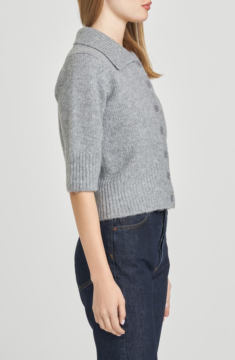 WAYF Harlow Cardigan, Alternate, color, Heather Grey