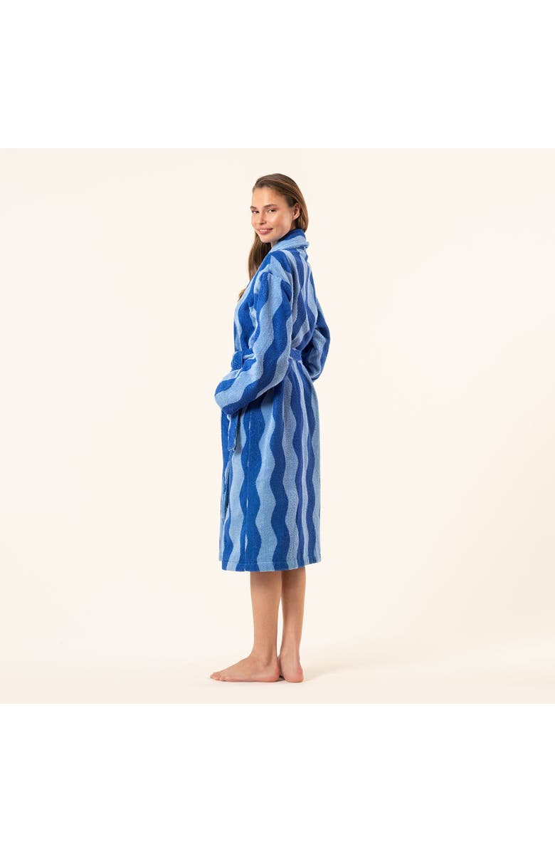 Zsa Zsa Zsu Tabea Cotton Bathrobe, Alternate, color, Blue