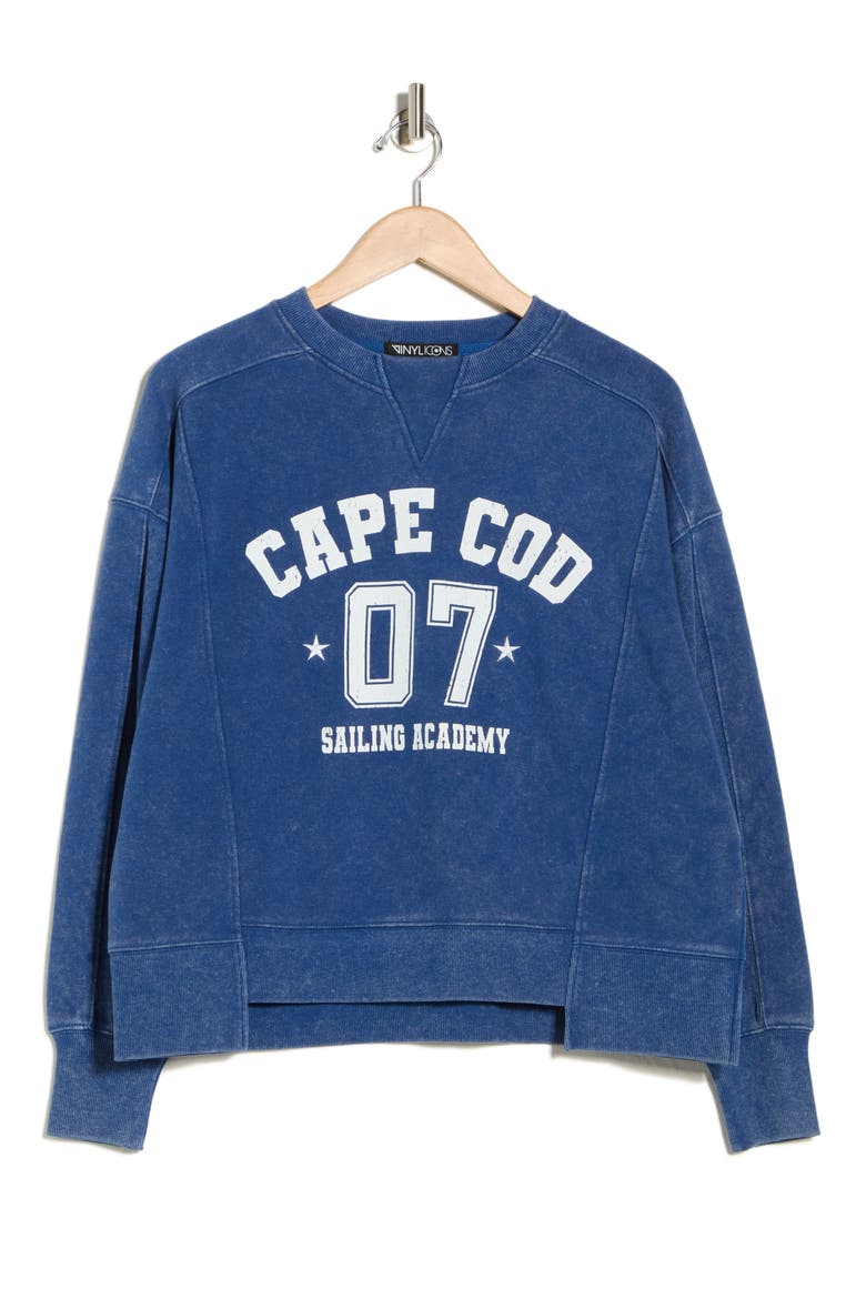 Cape Cod Sailing Sweatshirt, Alternate, color, NAVY