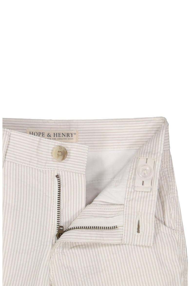 Baby Boys' Organic Seersucker Short, Infant, Alternate, color, Taupe Seersucker
