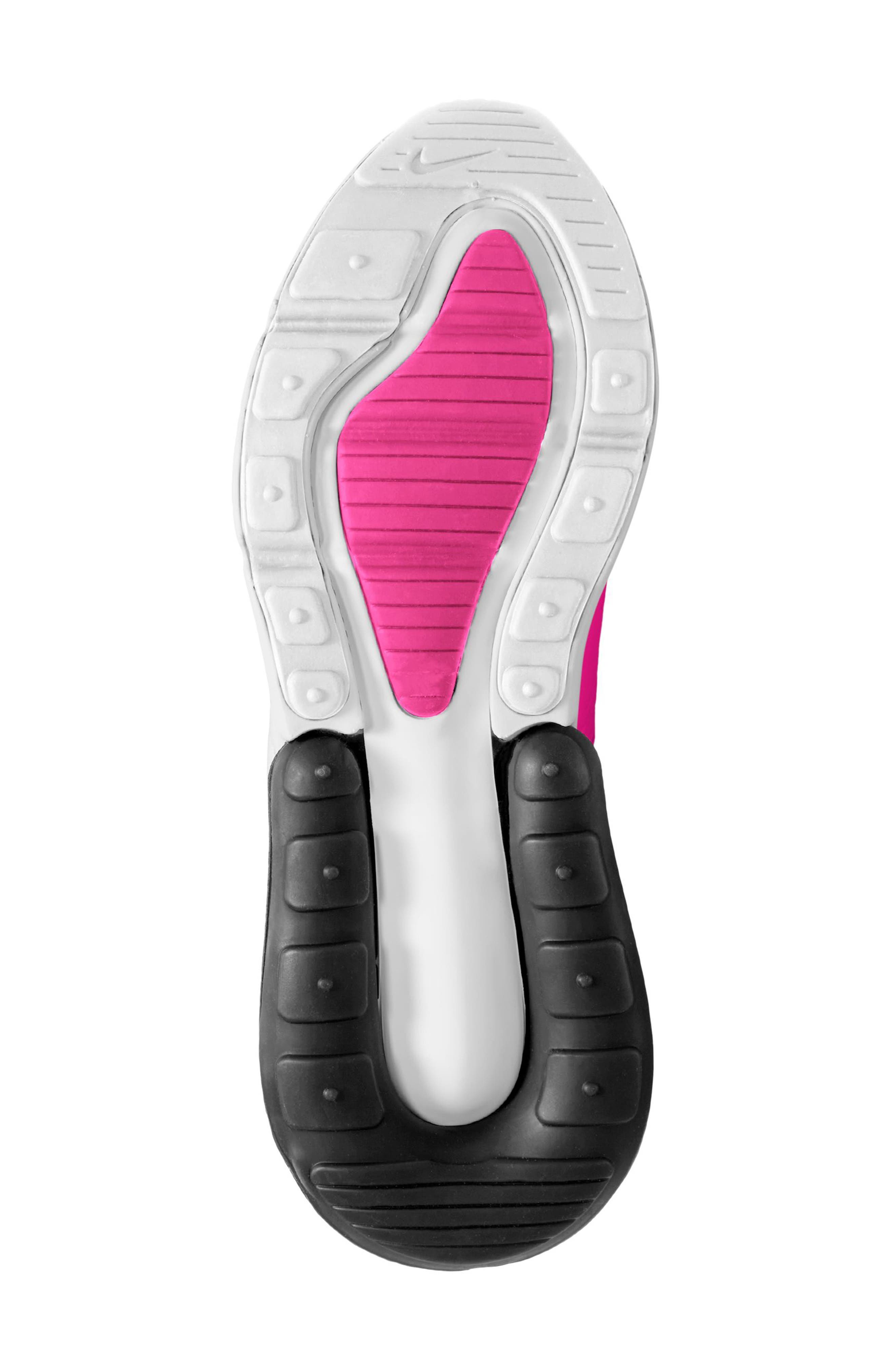 Nike Kids' Air Max 270 Sneaker, Alternate, color, Fuchsia/ White/ Black/ White
