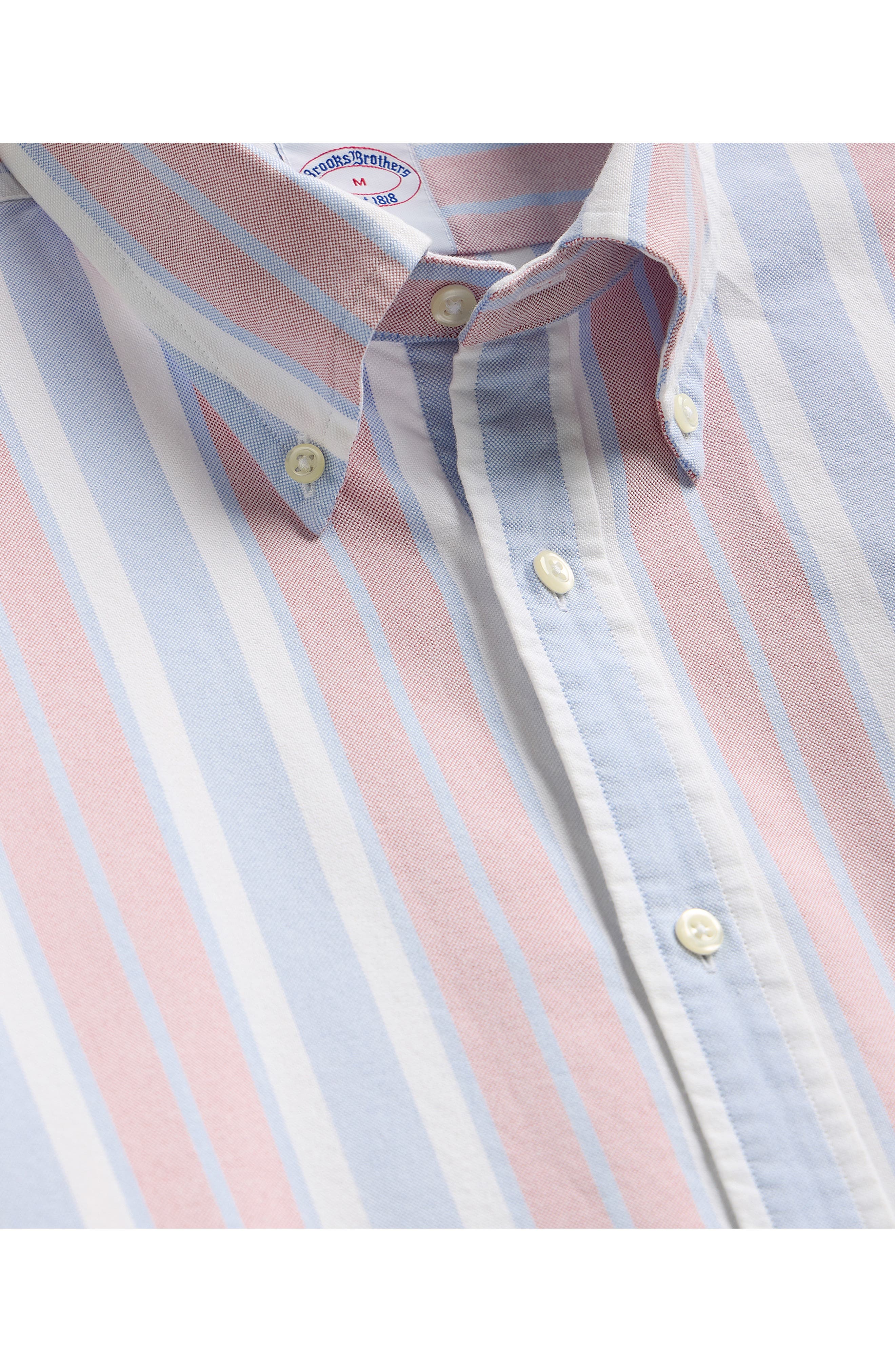 Stripe Oxford Cotton Button-Down Shirt - image 2