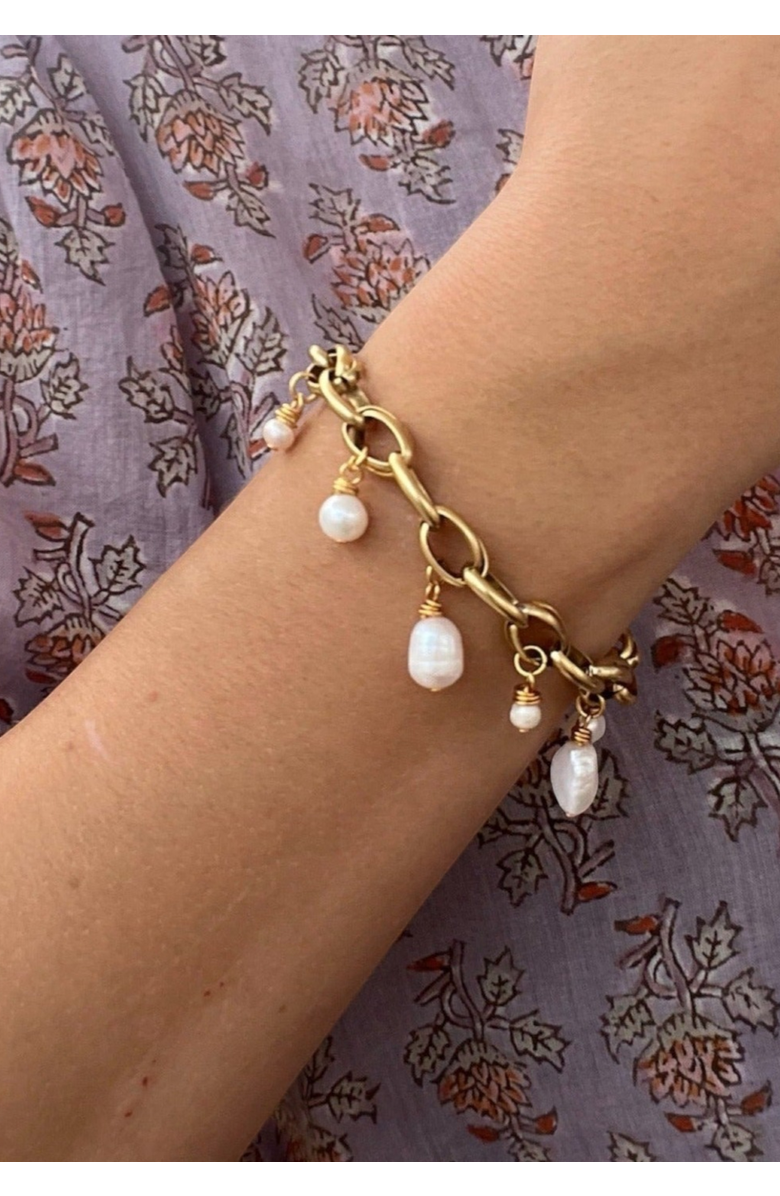 sccollection Bari Bracelet, Alternate, color, Gold