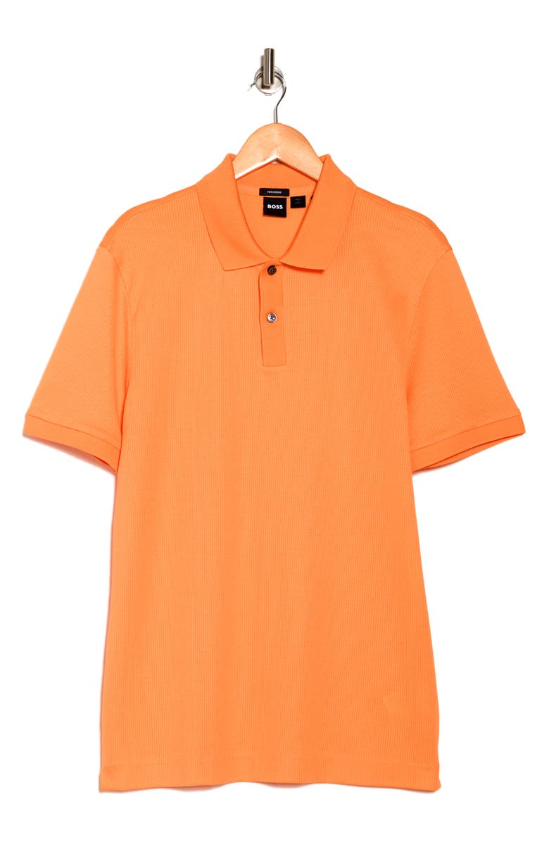 BOSS Parlay Cotton Polo, Alternate, color, Medium Orange