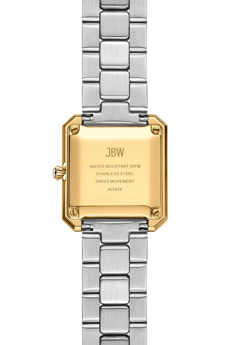 Arc Lab-Created Diamond Double Wrap Bracelet Watch, 23mm, Alternate, color, TWO-TONE