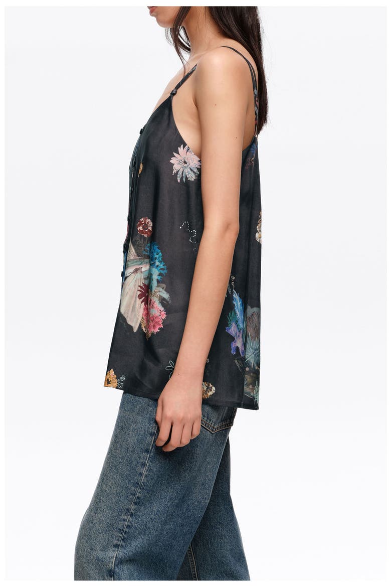 Seabed Flowing Strappy Top, Alternate, color, SEABED ANTHRACITE