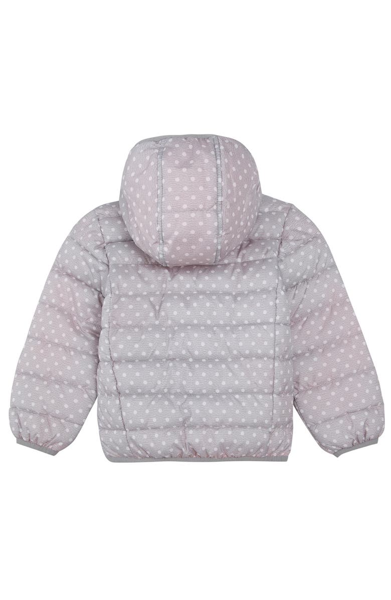 Rokka&Rolla Lightweight Puffer Jacket, Alternate, color, Light Gray Polka Dot