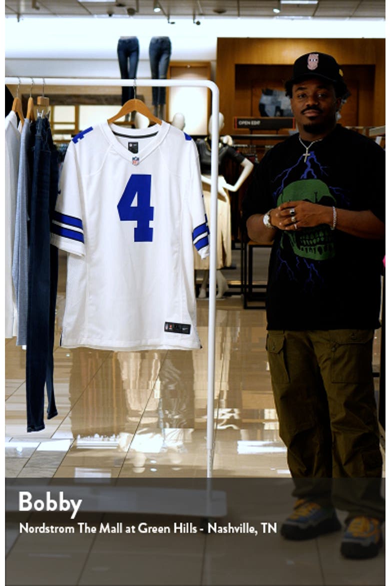 Men's Nike Dak Prescott White Dallas Cowboys Game Team Jersey video