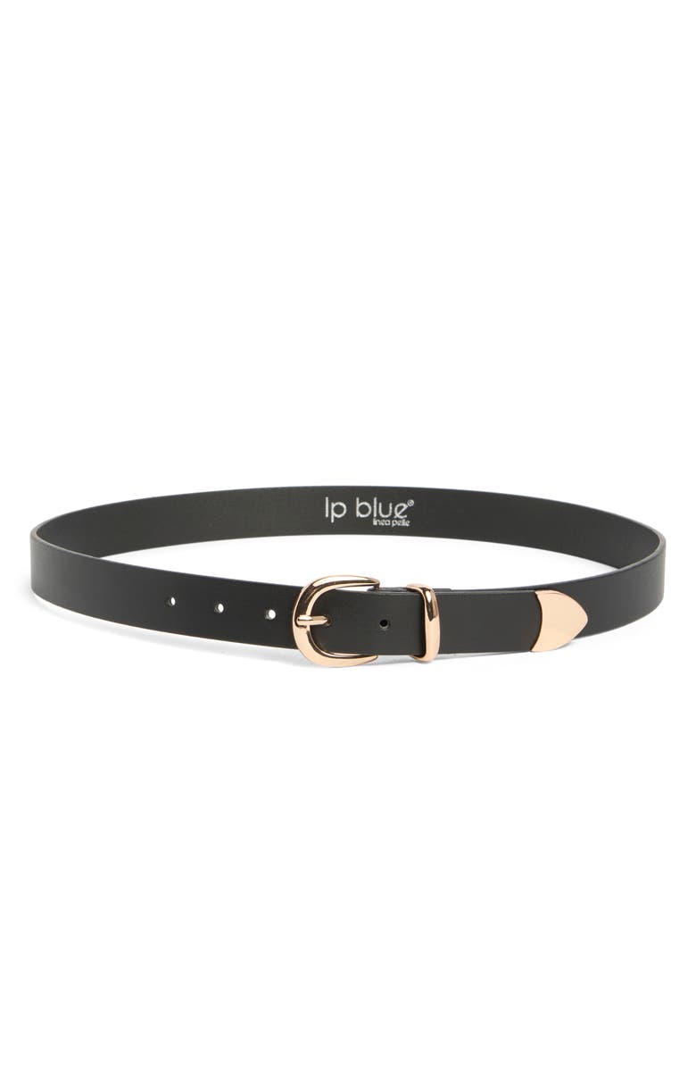 Linea Pelle Faux Leather Belt, Main, color, 