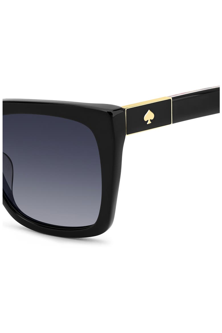 lilah 55mm gradient square sunglasses, Alternate, color, BLACK PINK HAVANA/ DARK GREY