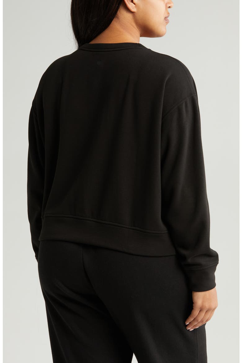 Amazing Lite Cali Crew Sweatshirt, Alternate, color, BLACK