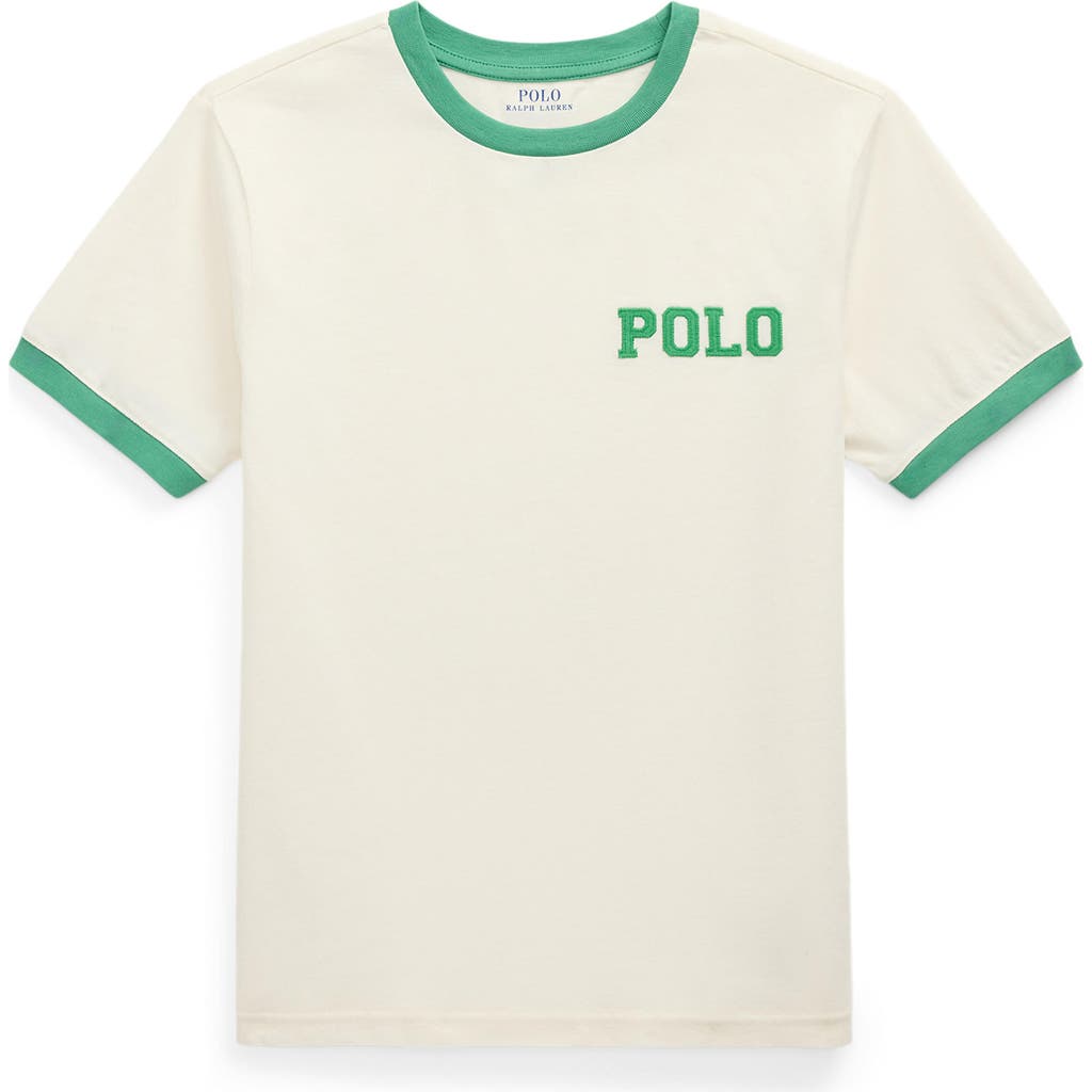 Polo Ralph Lauren Logo Cotton Jersey T-shirt In Green