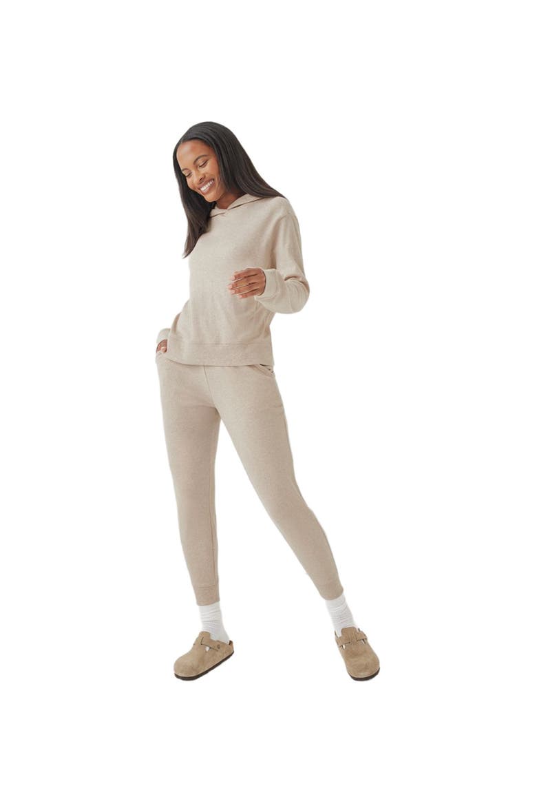Classic Organic Cotton Airplane Joggers, Main, color, Wheat Heather
