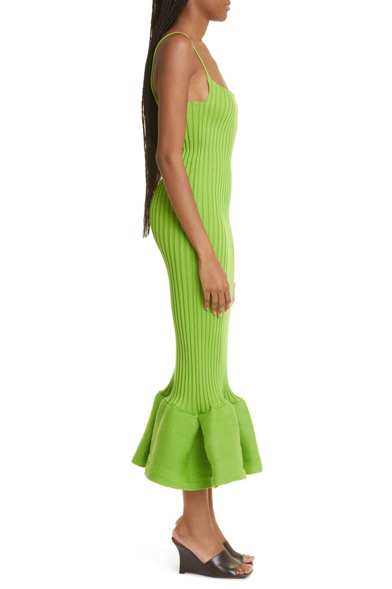 Emma Fishtail Rib Sweater Dress, Alternate, color, APPLE GREEN