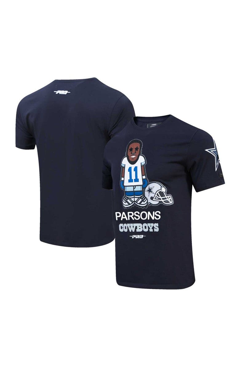PRO STANDARD Men's Pro Standard Micah Parsons Navy Dallas Cowboys Player Avatar Graphic T-Shirt, Main, color, 