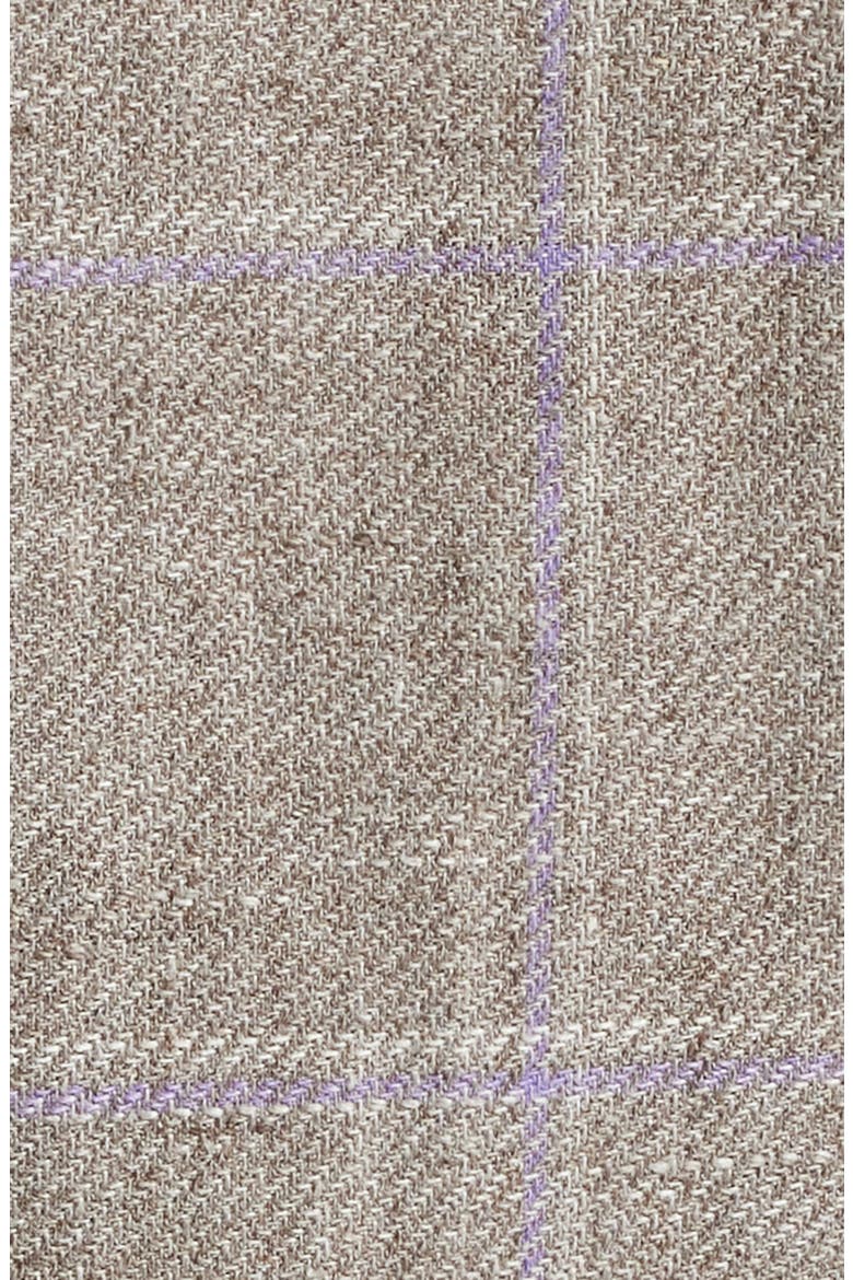 Hyperlight Soft Windowpane Check Linen & Wool Sport Coat, Alternate, color, TAN