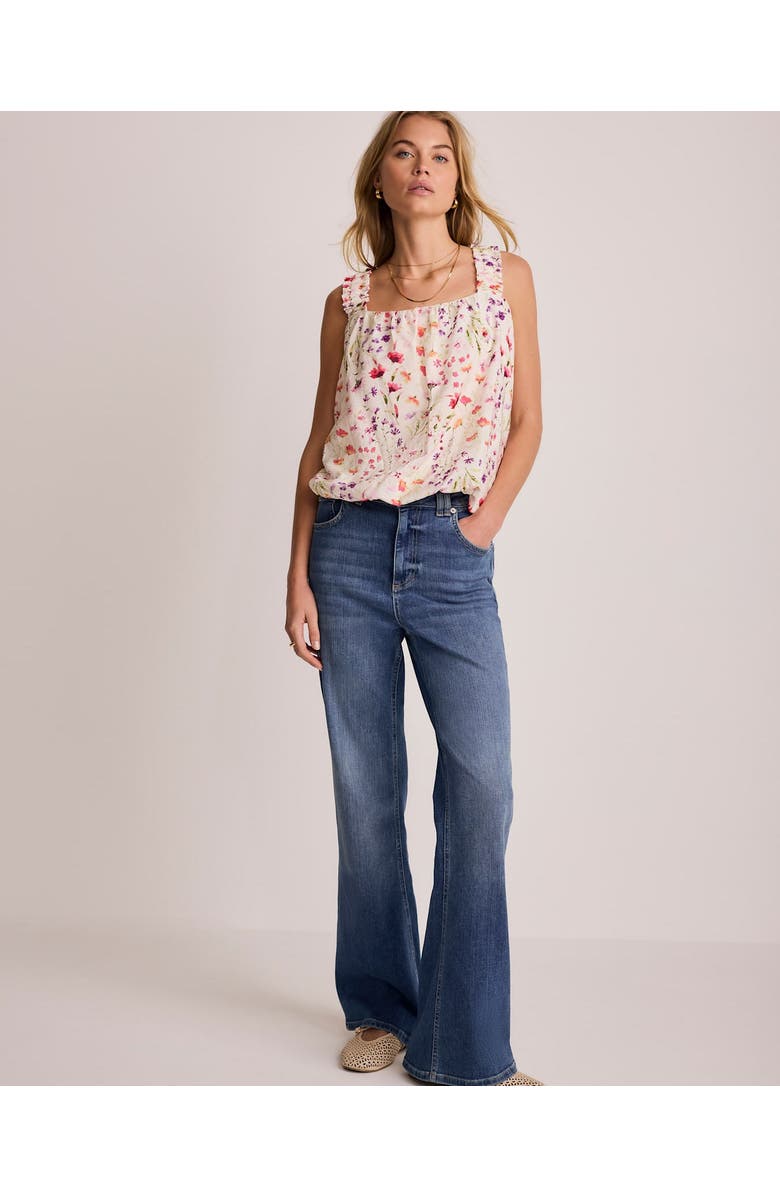 MINT VELVET Print Bubble Hem Top, Alternate, color, Pink