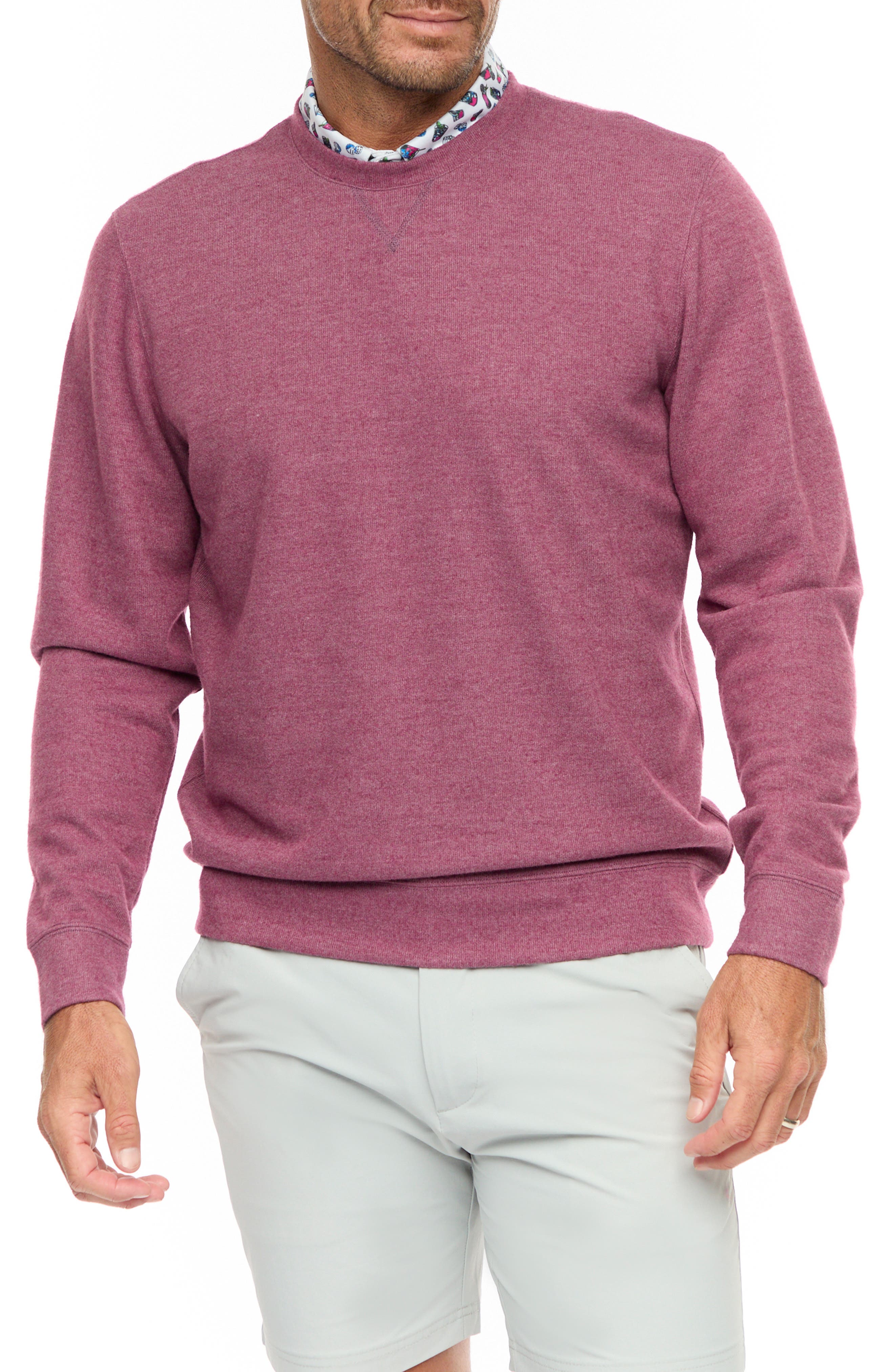 Robert Graham Colbourne Crewneck Performance Knit Pullover
