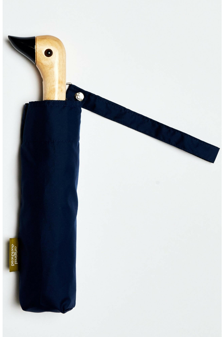 Eco-Friendly Compact Duck Umbrella, Main, color, Navy