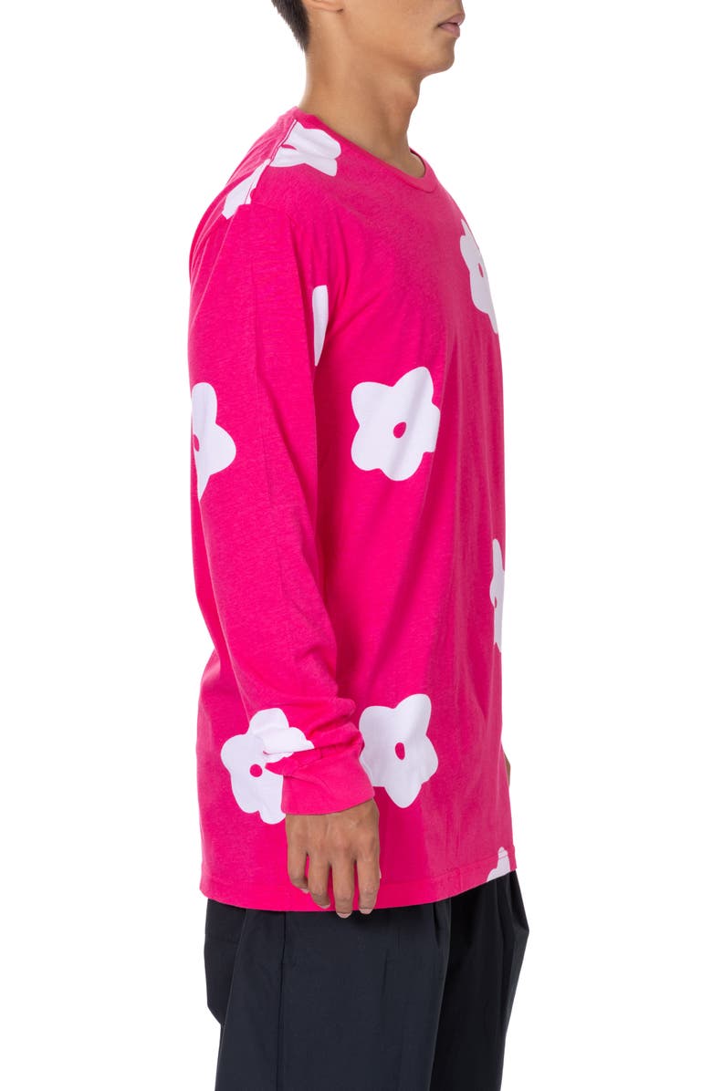 VAST Floral Long Sleeve Graphic T-Shirt, Alternate, color, Fuchsia