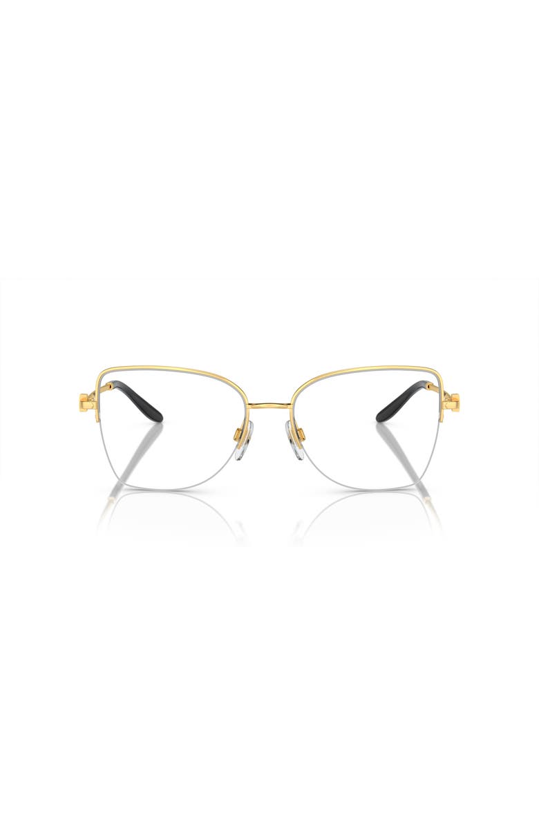 Ralph Lauren 54mm Butterfly optical glasses, Alternate, color, Gold