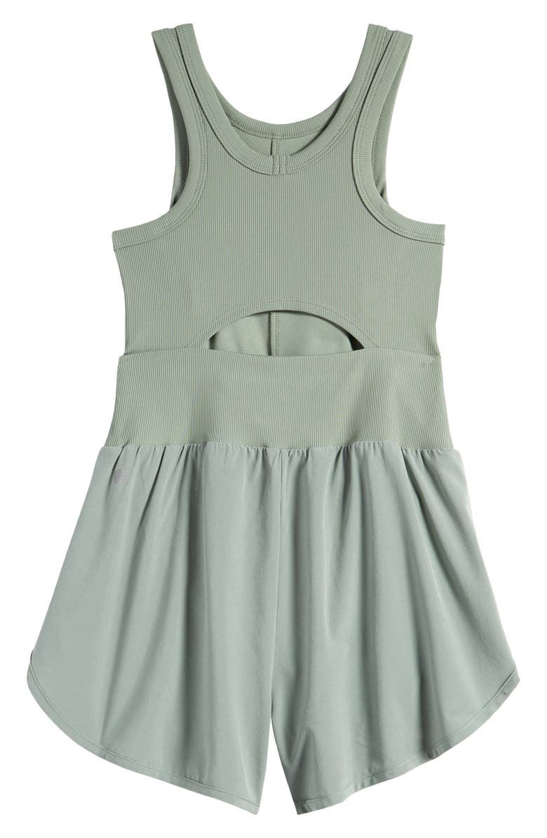 Zella Girl Kids' Summer Break Shorts Romper, Alternate, color,