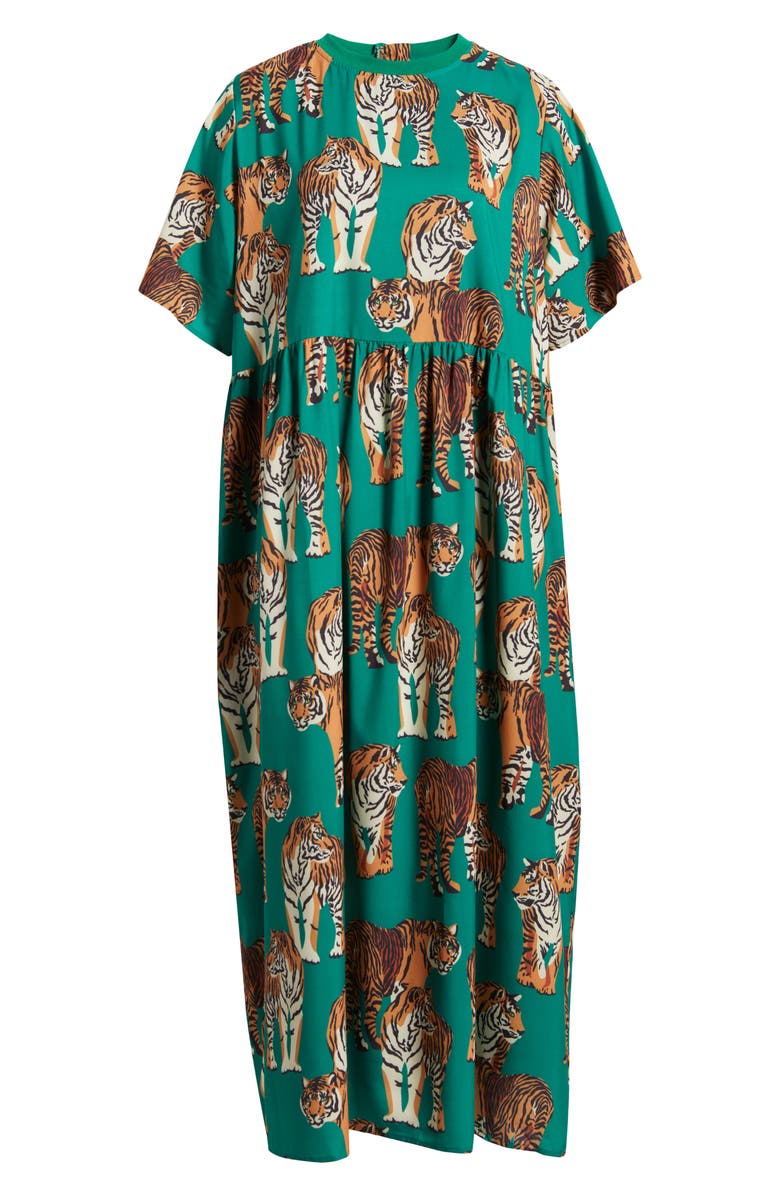 Dressed in Lala Never Too Much Oversize Short Sleeve Dress, Alternate, color, Tiger Tales