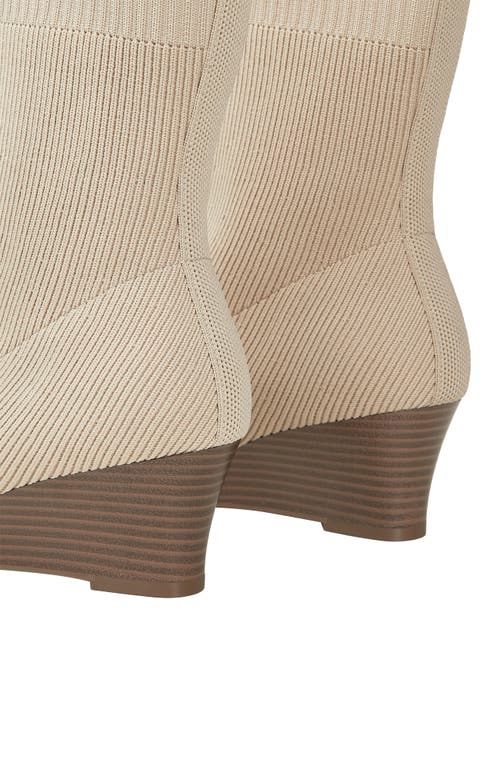 Vivaia Margot Wedge Bootie Square-toe Water-repellent Boots In Neutral