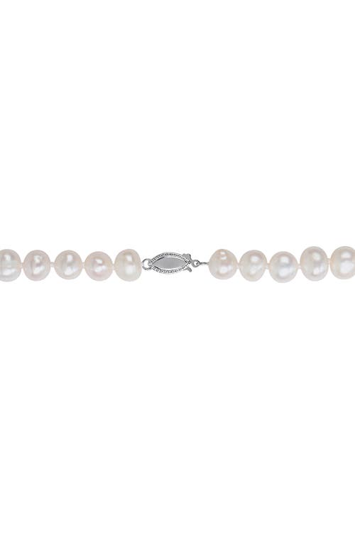 Delmar 8-9mm Cultured Freshwater Pearl Necklace In White