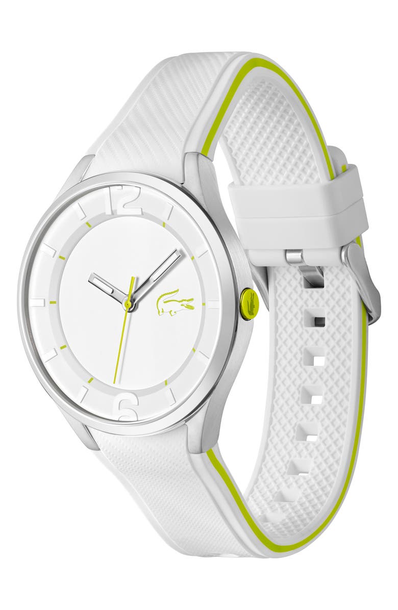 Lacoste Ollie Silicone Strap Watch, 44mm, Alternate, color, 