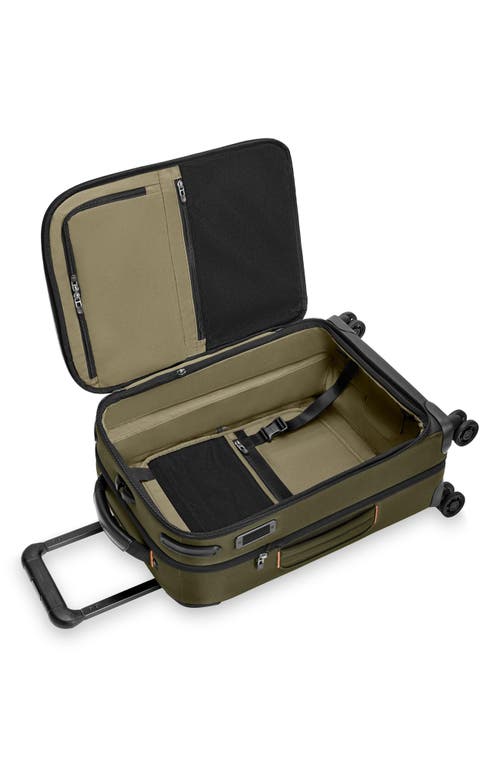 Briggs & Riley Zdx Essential 22-inch Expandable Carry-on Spinner Suitcase In Orange