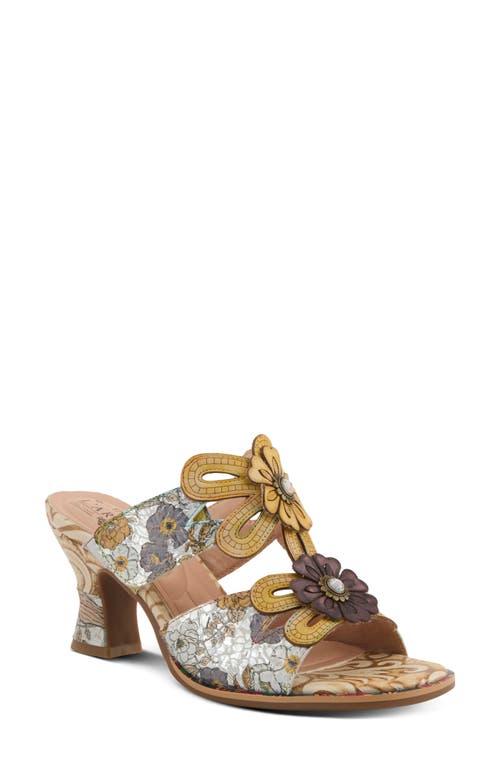L'artiste By Spring Step Alania Sandal In Yellow Multi