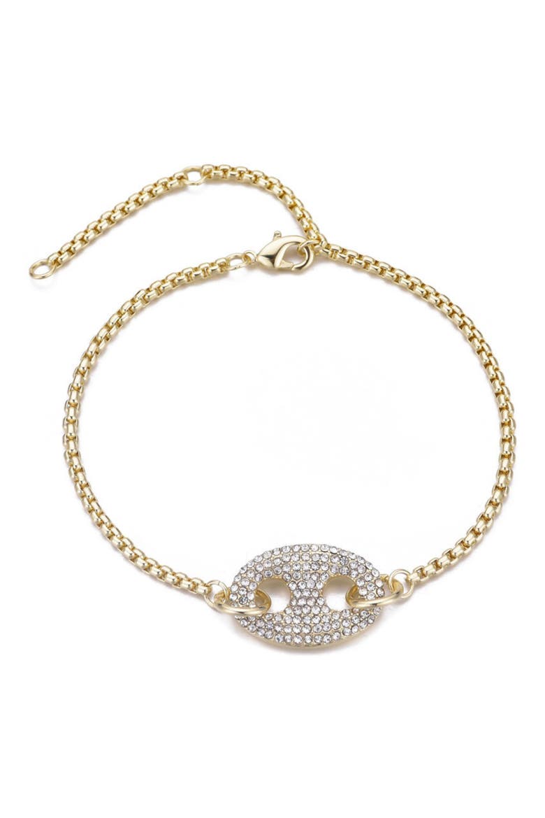 Crystal Mariner Bracelet, Main, color, GOLD