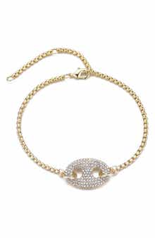 Adornia Crystal Mariner Bracelet