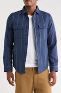 Original Penguin Striped Shirt Jacket
