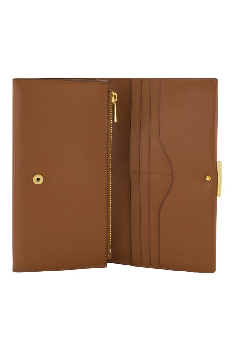Continental Nappa Leather Wallet, Alternate, color, SADDLE