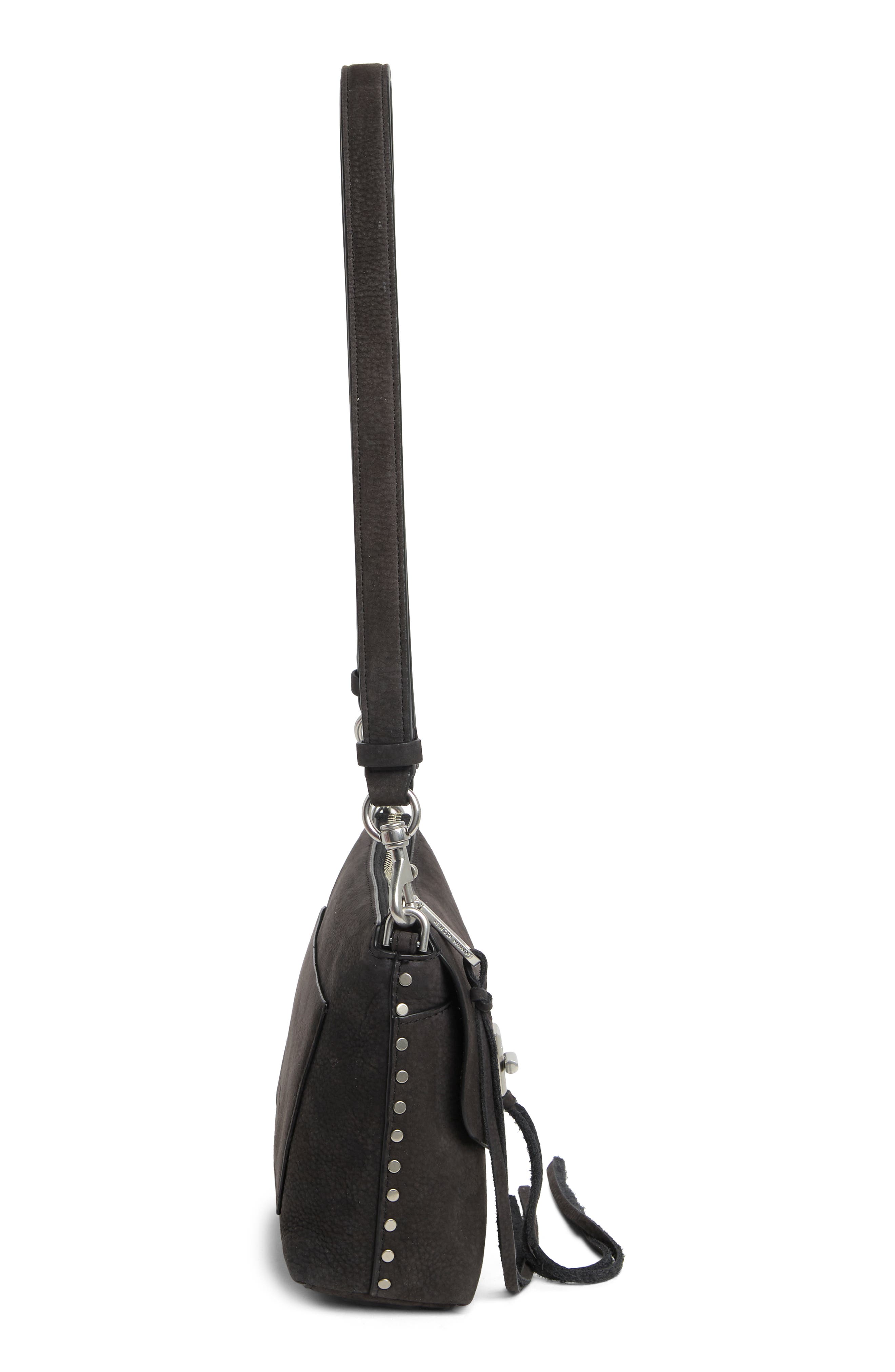 Rebecca Minkoff Darren Top Zip Leather Crossbody Bag, Alternate, color, 