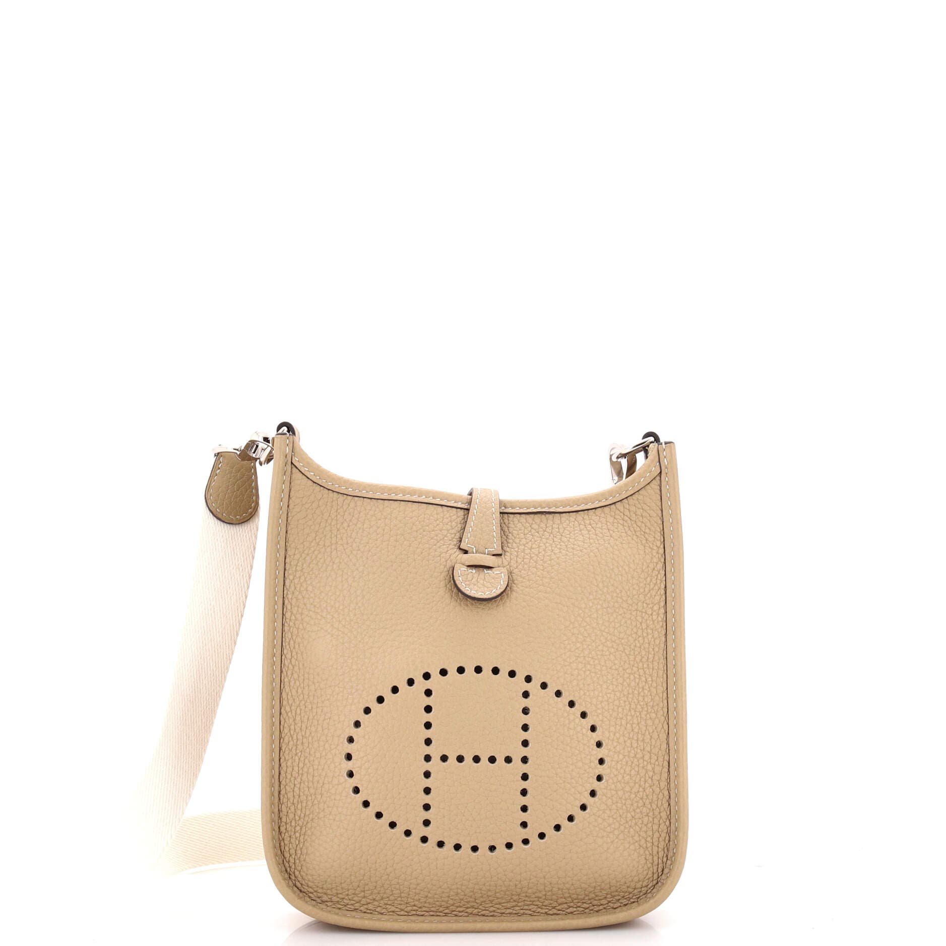 Pre-Owned Hermes Evelyne Bag Gen III Clemence TPM, Main, color, Trench